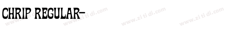 CHRIP REGULAR字体转换